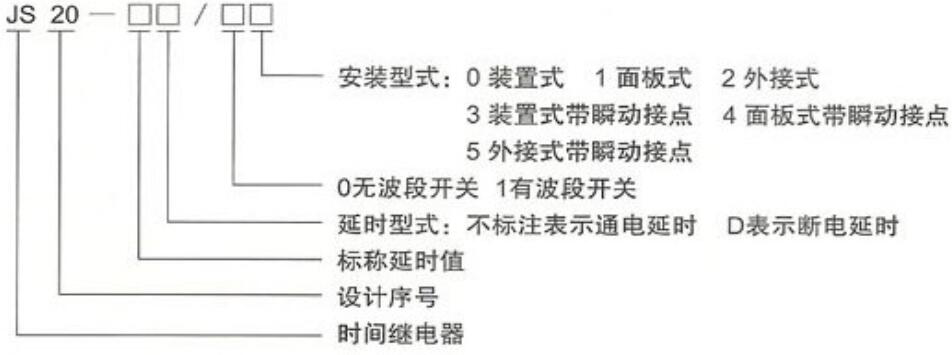 JS20时间继电器型号