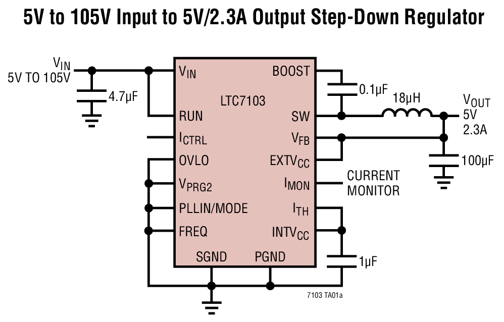 LTC7103 Typical Application