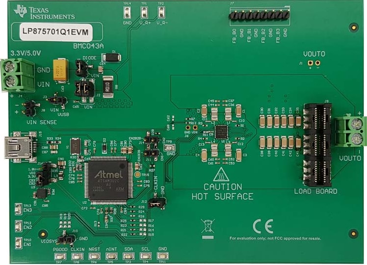 Chart - Texas Instruments LP875701Q1EVM评估模块
