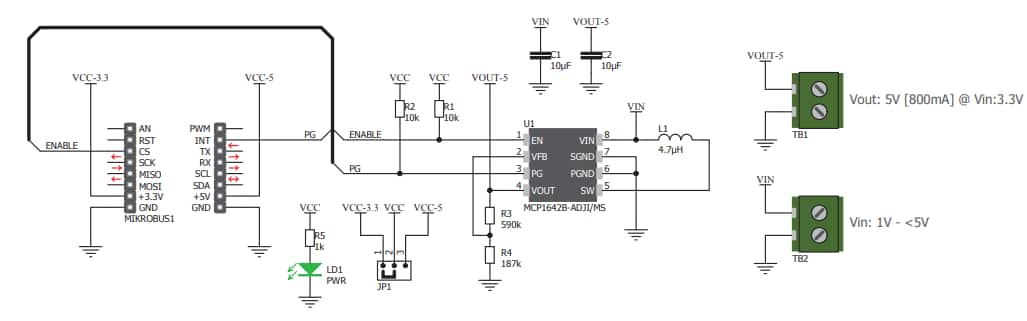 Schematic - MikroElektronika MIKROE-2894 BOOST 2 Click板