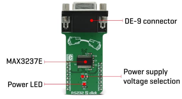 MikroElektronika MIKROE-2897 RS232 2 Click板
