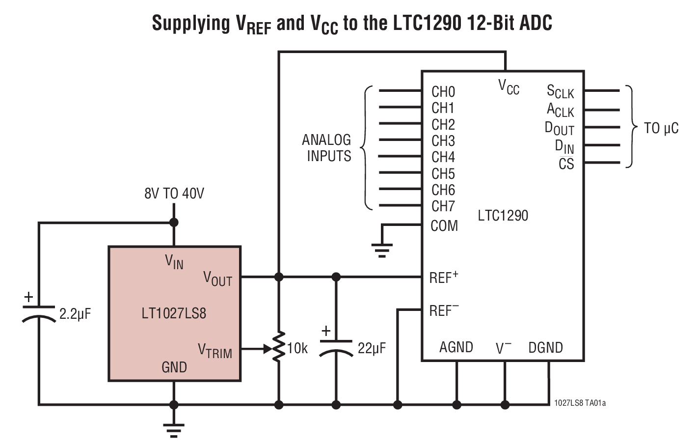 LT1027LS8 Typical Application