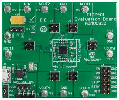 Microchip Technology MIC7401评估板
