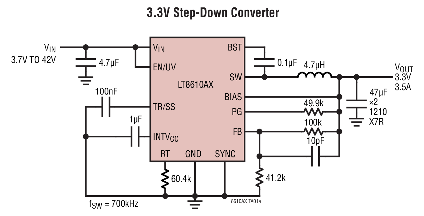 LT8610AX Typical Application