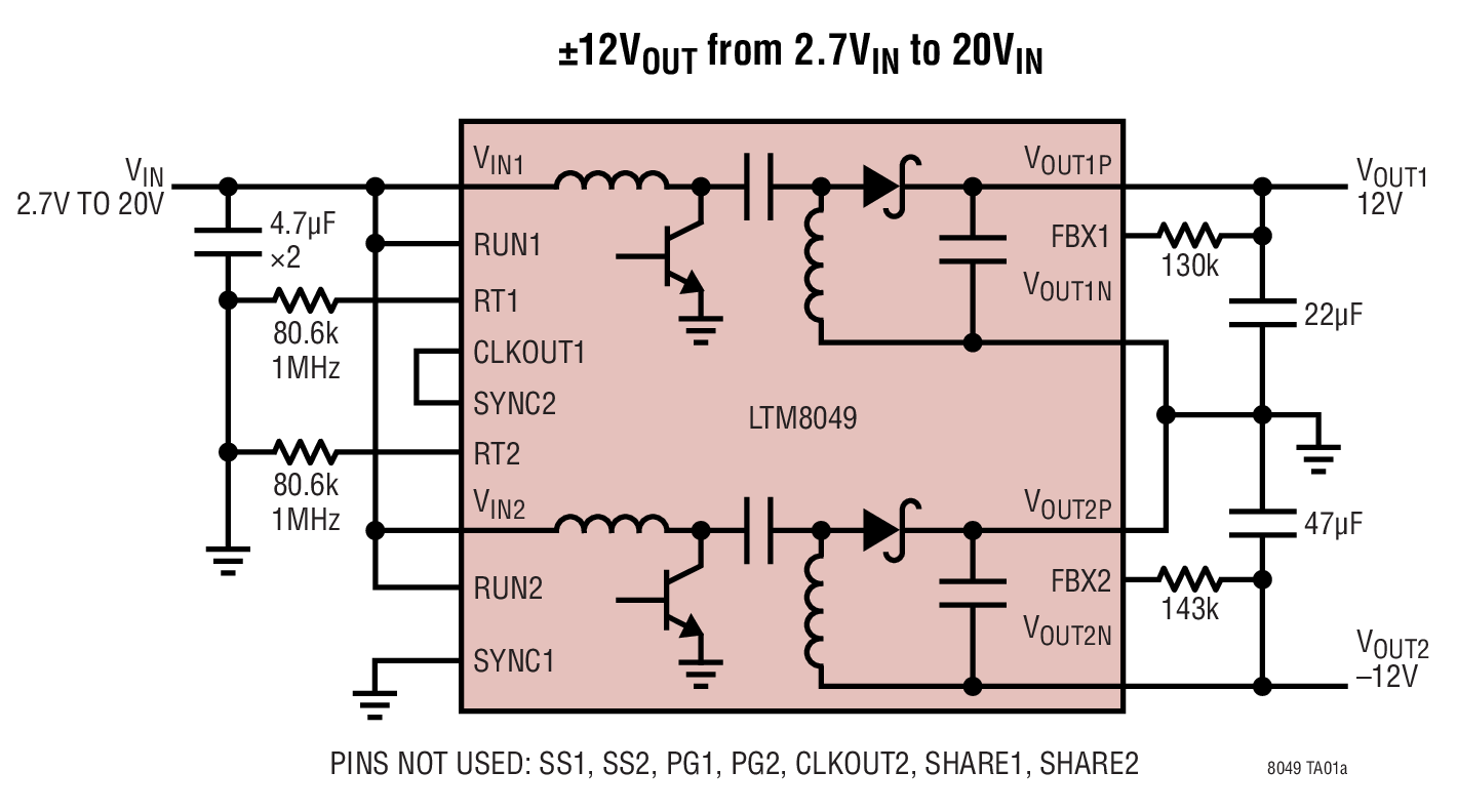 LTM8049 Typical Application