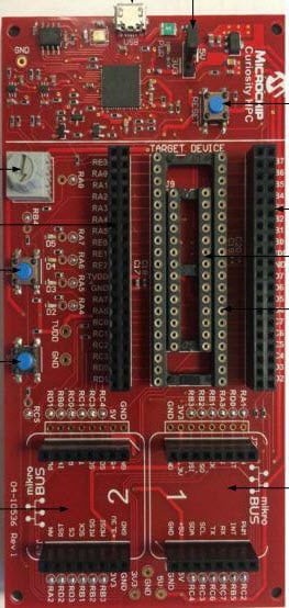 Microchip Curiosity 多引脚开发板