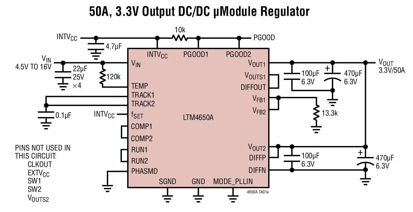 LTM4650A Typical Application