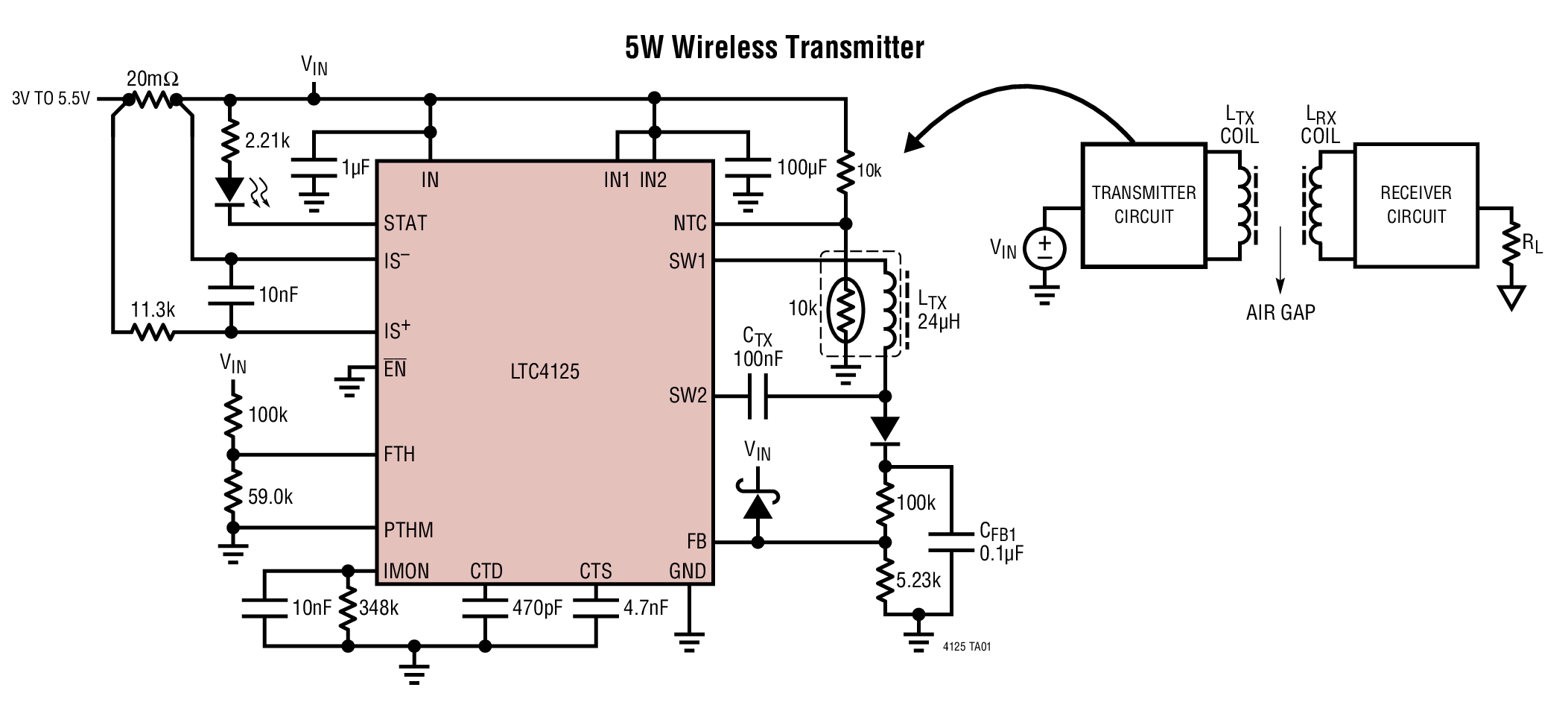 LTC4125 Typical Application