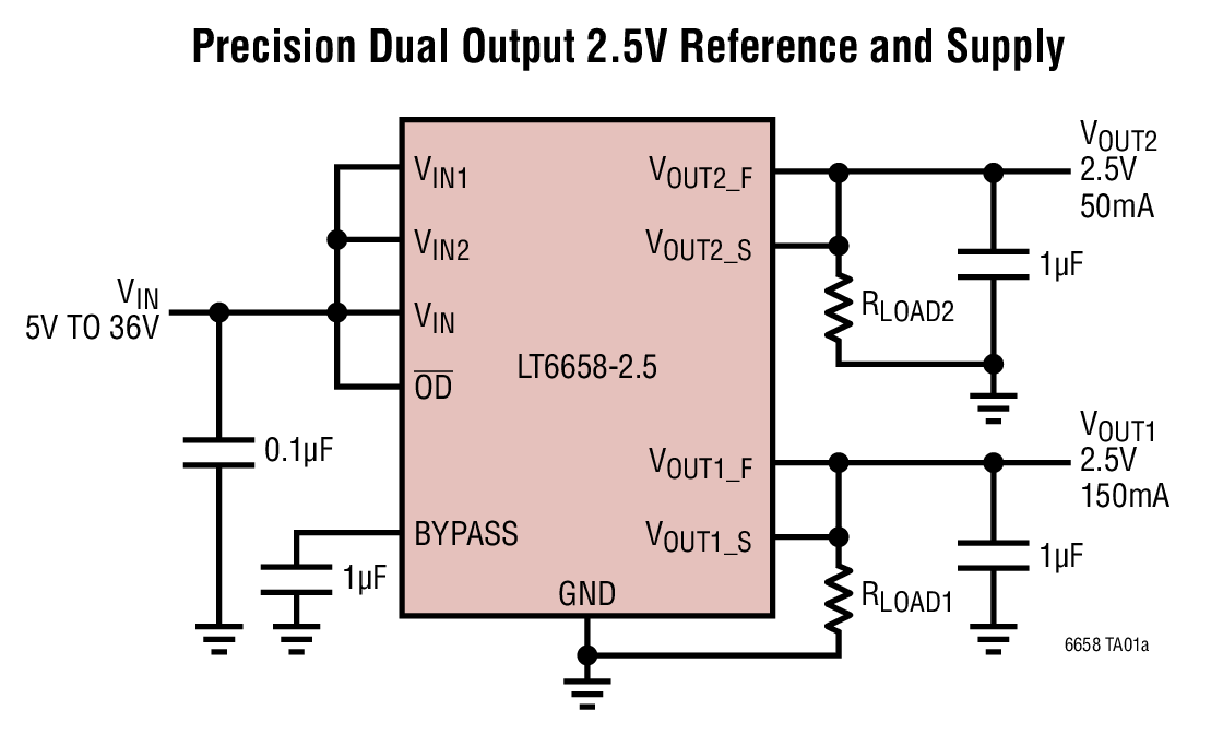 LT6658 Typical Application