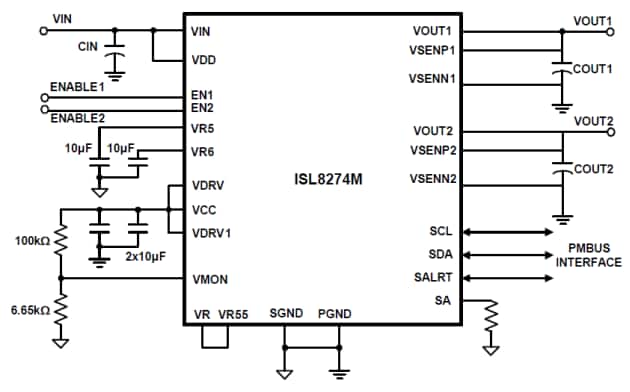ISL8274M应用电路