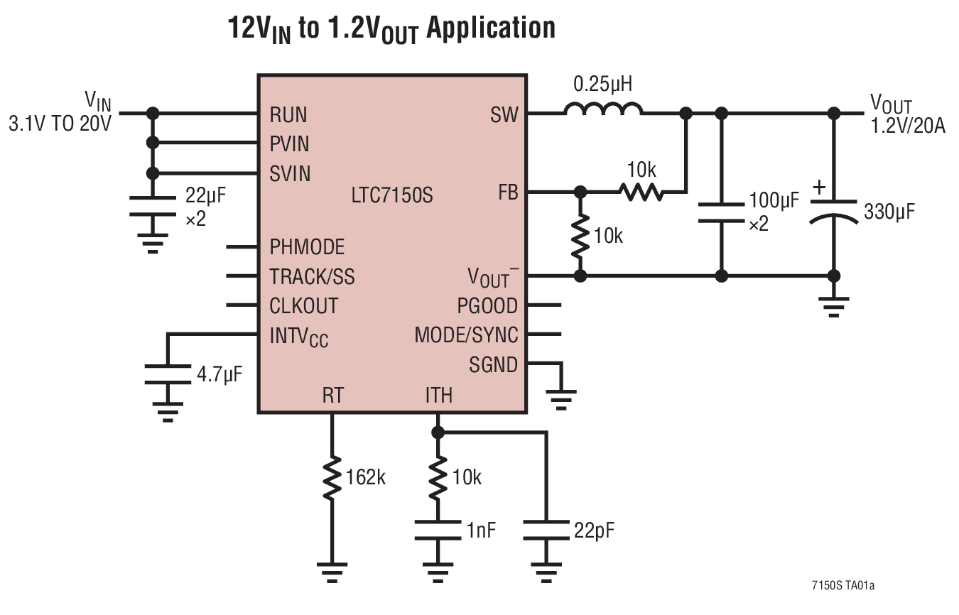 LTC7150S Typical Application