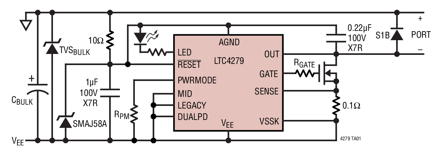 LTC4279 Typical Application