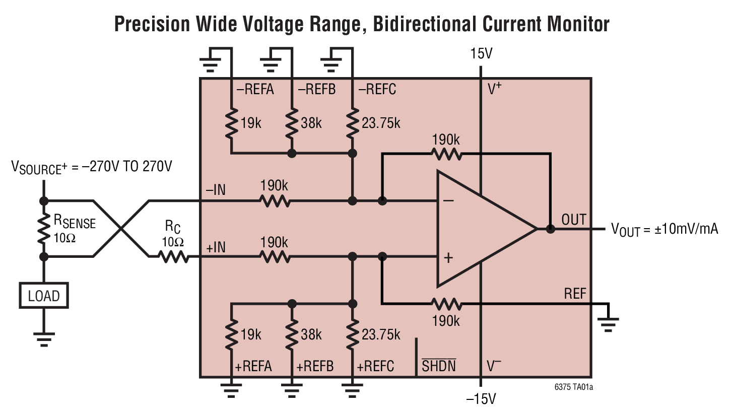 LT6375 Typical Application